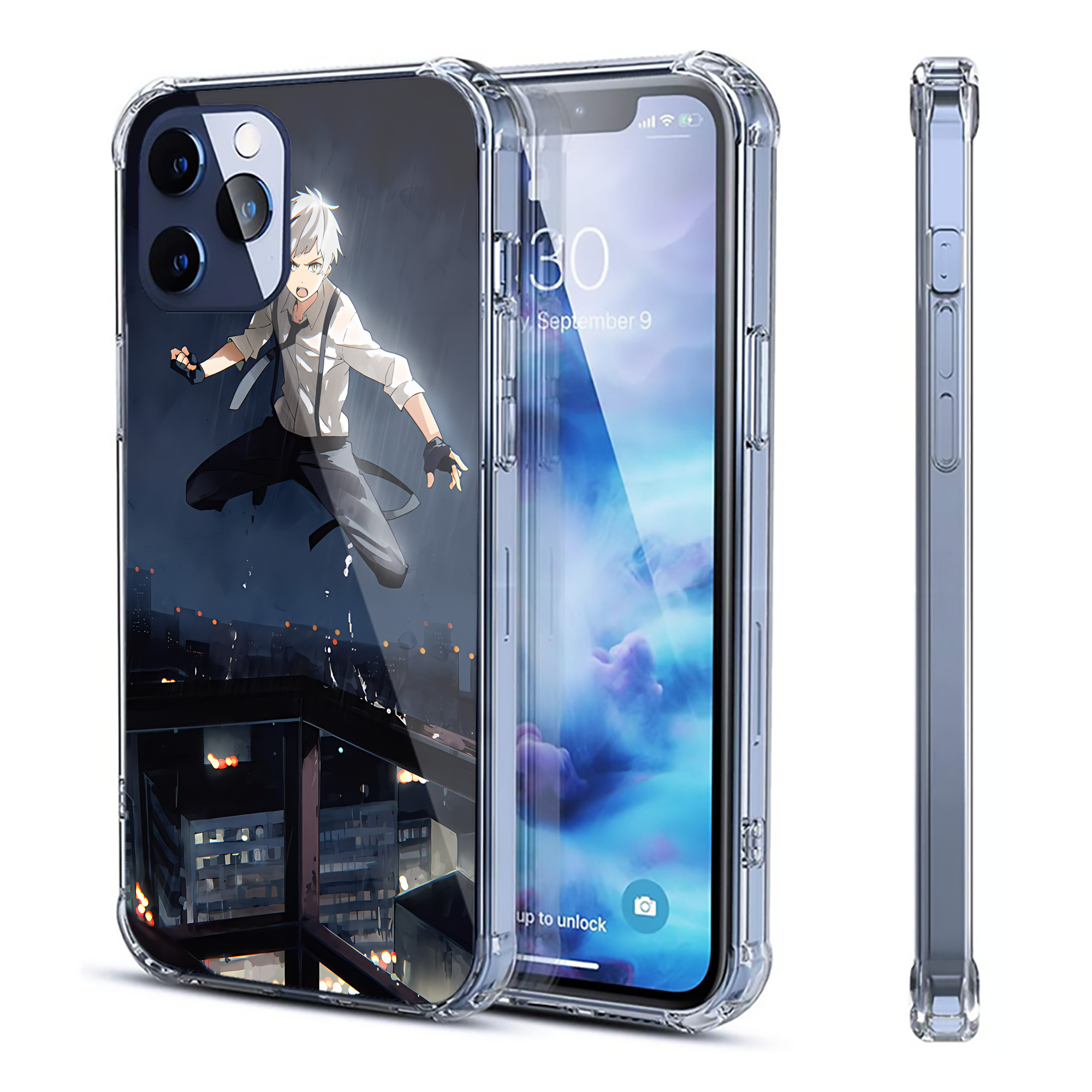 （画像用） 文豪ストレイドッグス Bungo Stray Dogs 【iPhone 12シリーズ対応】透明スマホケース（クリアソフトケース）